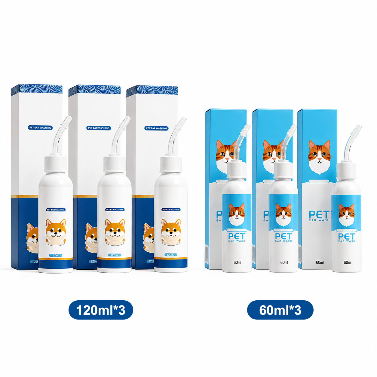 🐶 🧴 Gentle Pet Ear Cleaner – Relieves Itching, Removes Earwax & Eliminates Odors – Perfect for Dogs & Cats 🐱