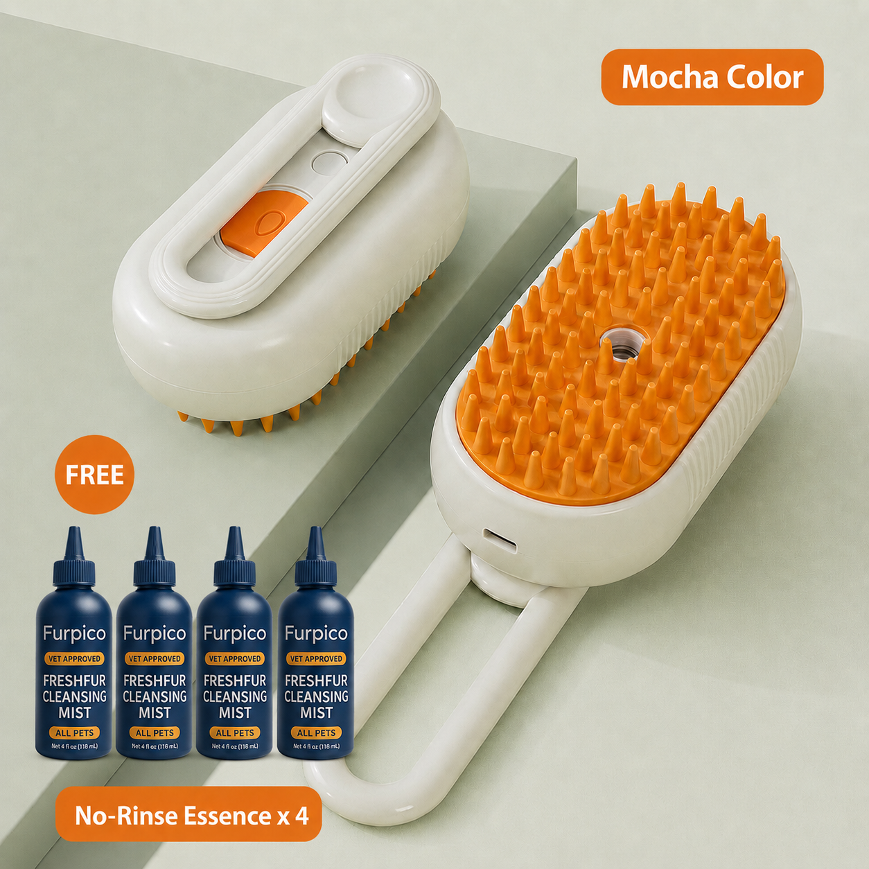 1 hair brush + 4 bottles of conditioning solution