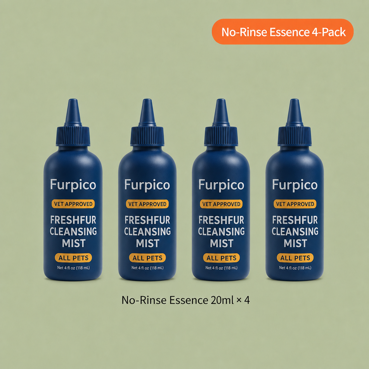 🔥3-in-1 No-Rinse Pet Grooming Brush + Cleansing Solution🔥