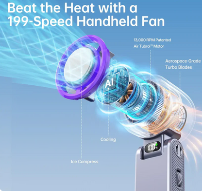 🔥Last day of limited-time event  Handheld cooling semiconductor mini fan🔥