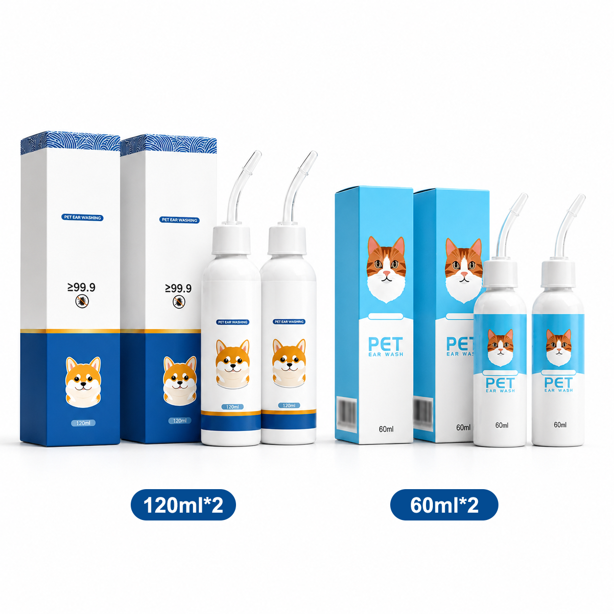 🐶 🧴 Gentle Pet Ear Cleaner – Relieves Itching, Removes Earwax & Eliminates Odors – Perfect for Dogs & Cats 🐱