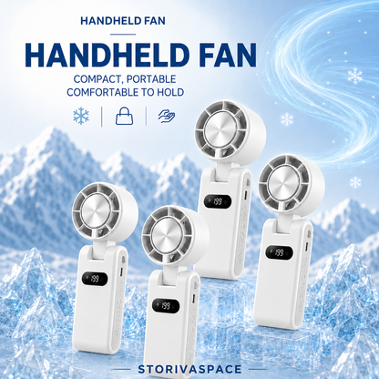 🔥Last day of limited-time event  Handheld cooling semiconductor mini fan🔥