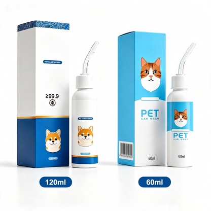 🐶 🧴 Gentle Pet Ear Cleaner – Relieves Itching, Removes Earwax & Eliminates Odors – Perfect for Dogs & Cats 🐱