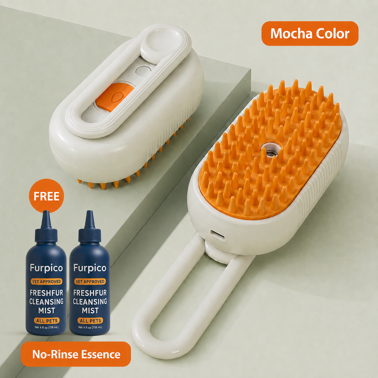 1 hair brush + 2 bottles of conditioning solution