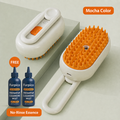 🔥3-in-1 No-Rinse Pet Grooming Brush + Cleansing Solution🔥