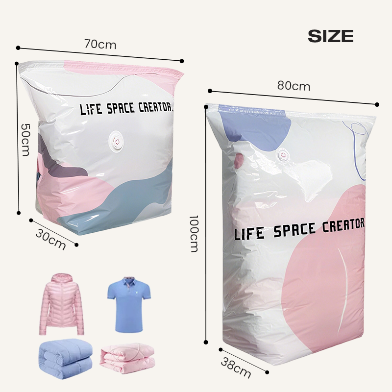 💨No-Pump 3D Vacuum Storage Bags ⏰LIMITED SALE  Buy more Save more⏰