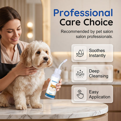 🐶 🧴 Gentle Pet Ear Cleaner – Relieves Itching, Removes Earwax & Eliminates Odors – Perfect for Dogs & Cats 🐱