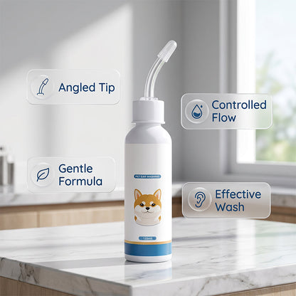 🐶 🧴 Gentle Pet Ear Cleaner – Relieves Itching, Removes Earwax & Eliminates Odors – Perfect for Dogs & Cats 🐱