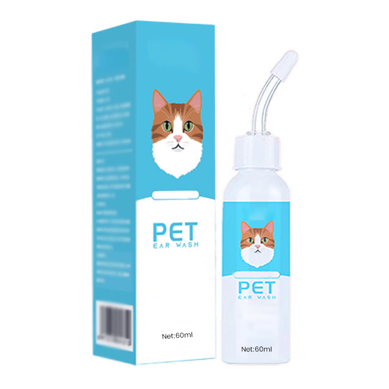 🐶 🧴 Gentle Pet Ear Cleaner – Relieves Itching, Removes Earwax & Eliminates Odors – Perfect for Dogs & Cats 🐱